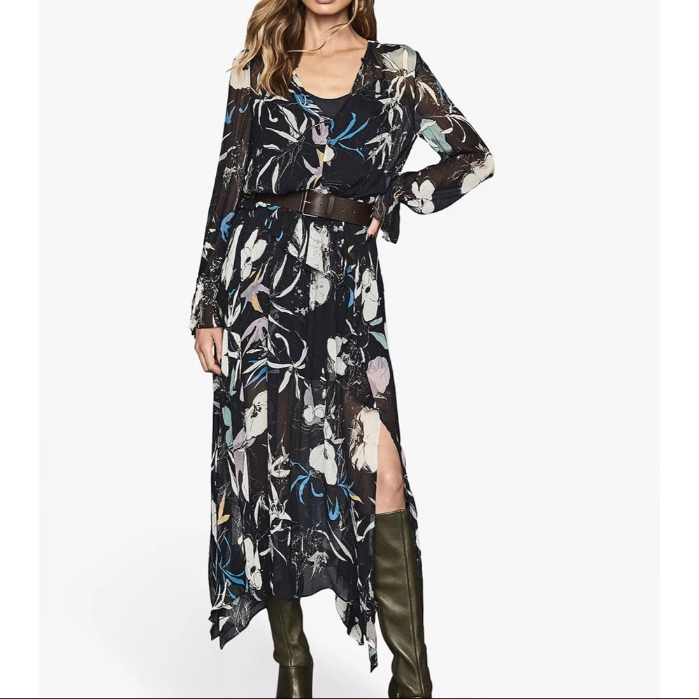 Reiss Carina Spring Floral Midi Dress size US4